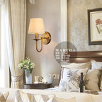 Elegant Fabric Wall Lamp - Vintage European Charm for Every Space