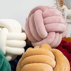 Handmade Knotted Round Decorative Pillow