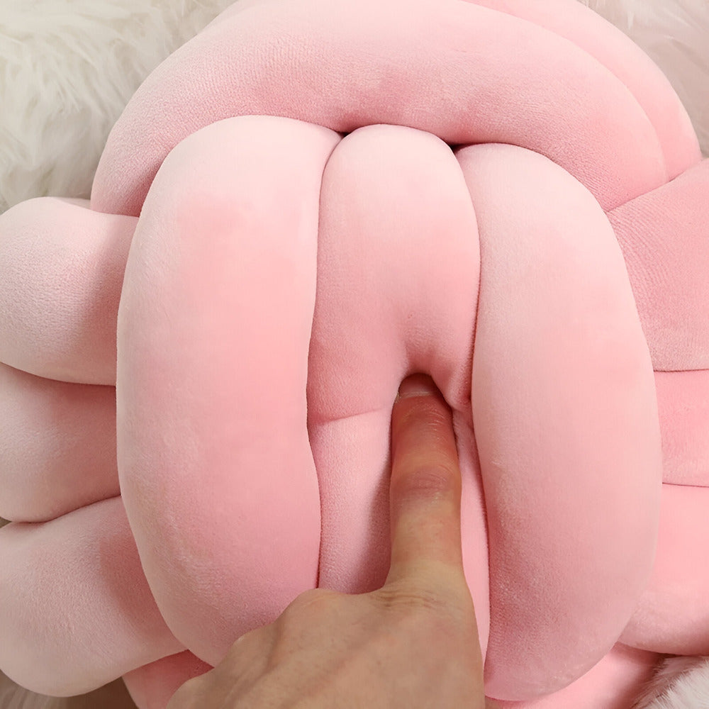 Handmade Knotted Round Decorative Pillow