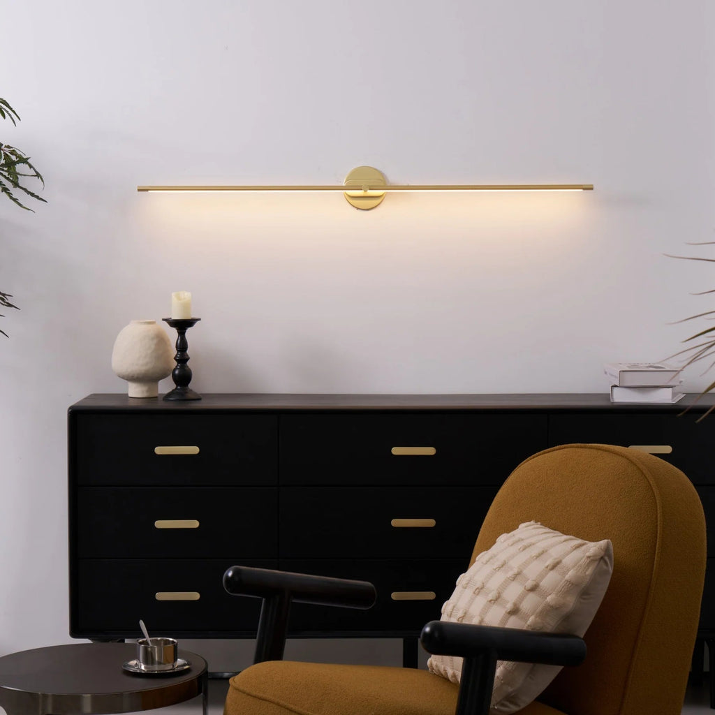 Vinantica | LED Bathroom Mirror Wall Lamp – Minimalist Wall Sconce with Warm Light, Aluminum 70/100/130 cm
