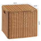 Handcrafted Rectangular Wicker Storage Box