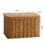 Handcrafted Rectangular Wicker Storage Box