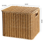 Handcrafted Rectangular Wicker Storage Box