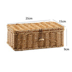 Handcrafted Rectangular Wicker Storage Box