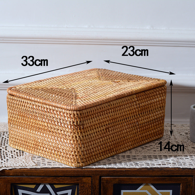 Rectangular Rattan Storage Basket
