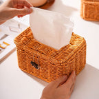Handwoven Storage Box With Lid