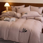 High-quality cotton blend bedding set with embroidery