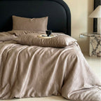 Bedding set made of cotton satin with fine jacquard texture
