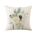 Elegant Cushion Cover with Floral Designs Vinantica