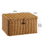 Handcrafted Rectangular Wicker Storage Box