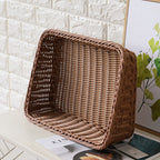 Portable Storage Box Made Of Woven Rattan