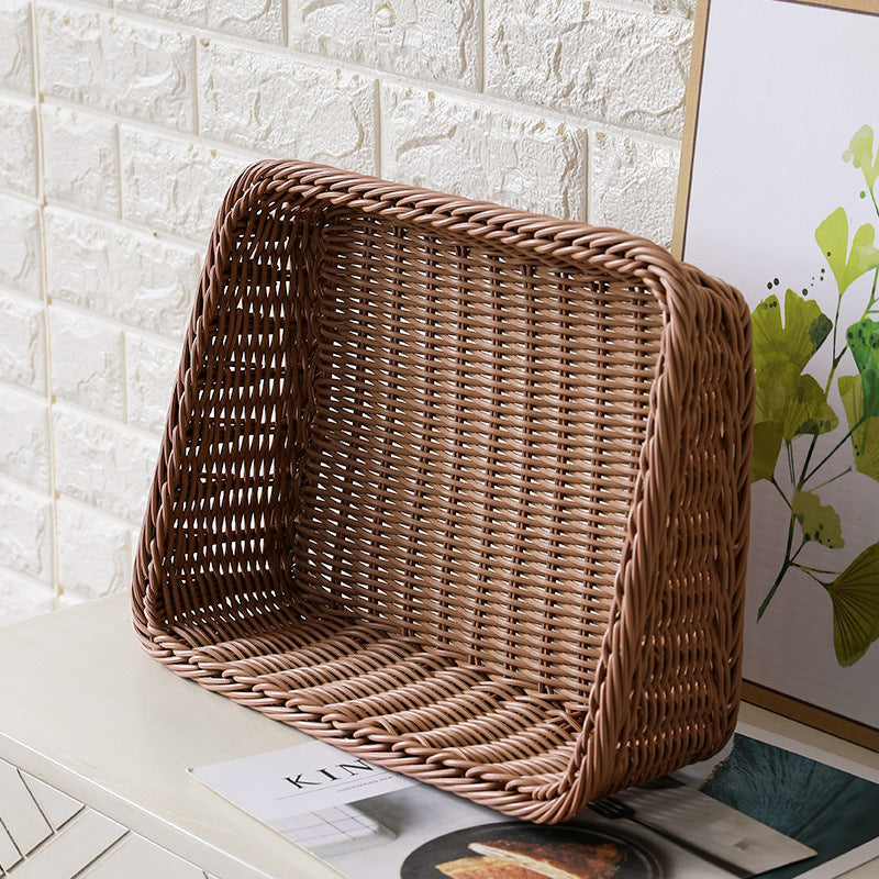 Portable Storage Box Made Of Woven Rattan