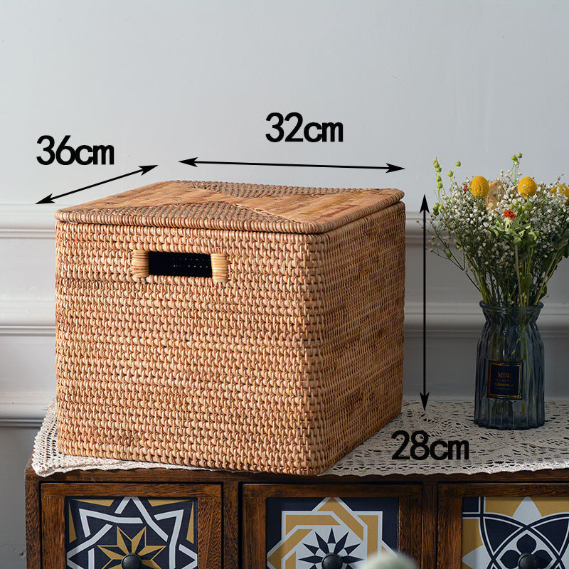 Rectangular Rattan Storage Basket