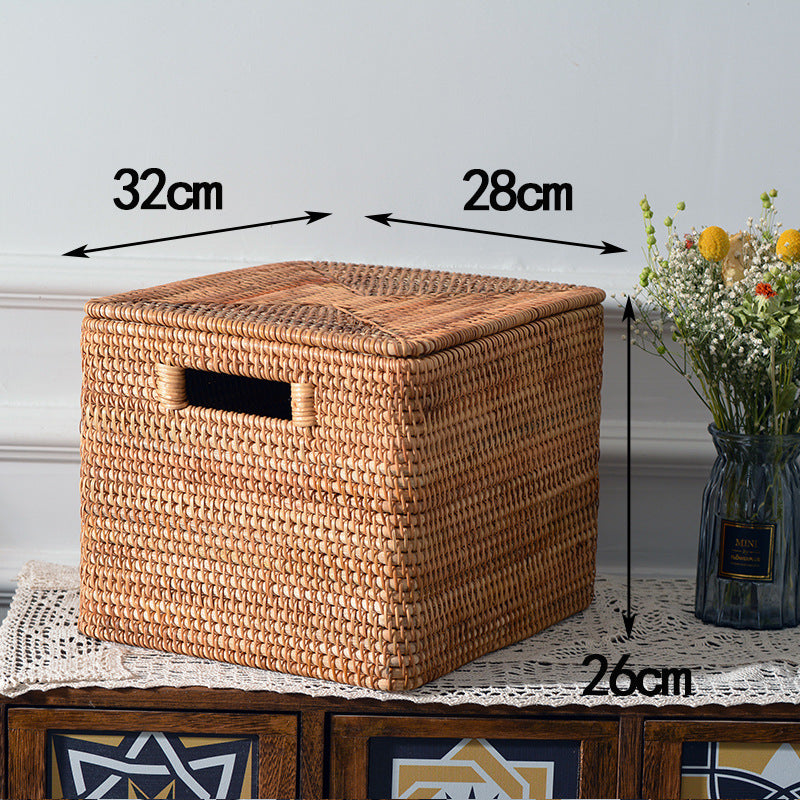 Rectangular Rattan Storage Basket