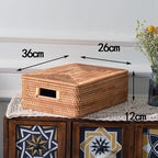 Rectangular Rattan Storage Basket