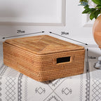 Rectangular Rattan Storage Basket