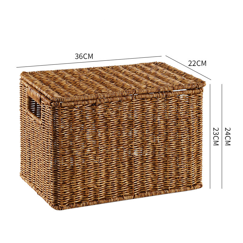 Handcrafted Rectangular Wicker Storage Box