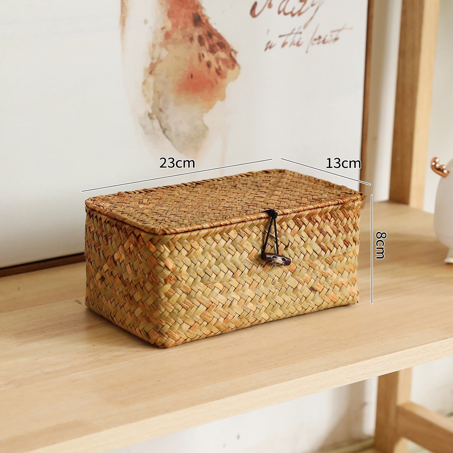 Handcrafted Oval Woven Storage Box