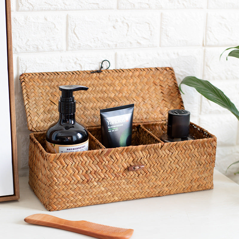 Storage Box Made Of Handwoven Natural Material