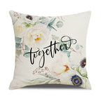 Elegant Cushion Cover with Floral Designs Vinantica