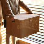 Multifunctional Storage Box Made Of Natural Wicker