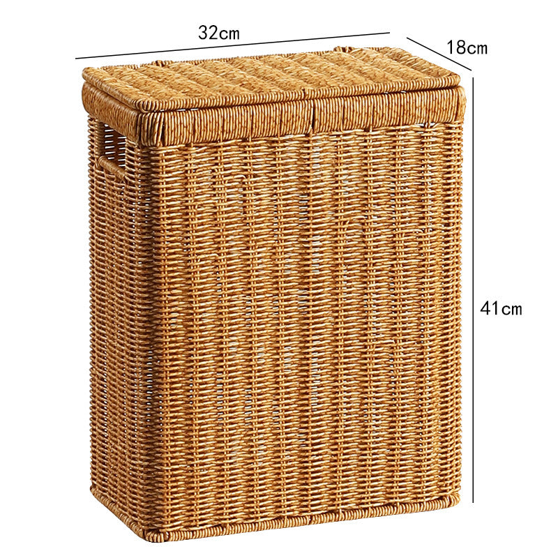 Handcrafted Rectangular Wicker Storage Box