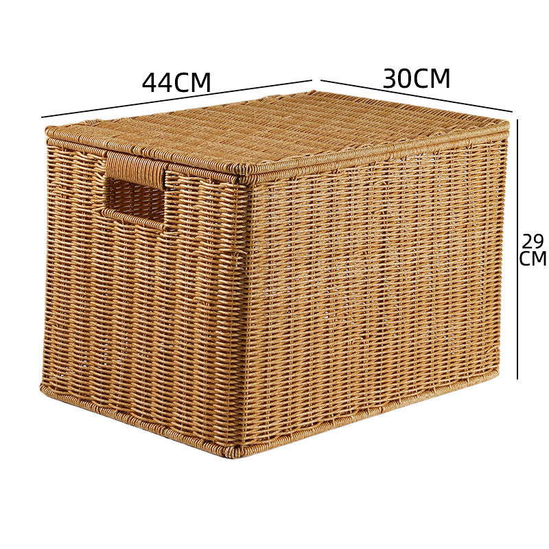 Handcrafted Rectangular Wicker Storage Box