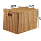Handcrafted Rectangular Wicker Storage Box