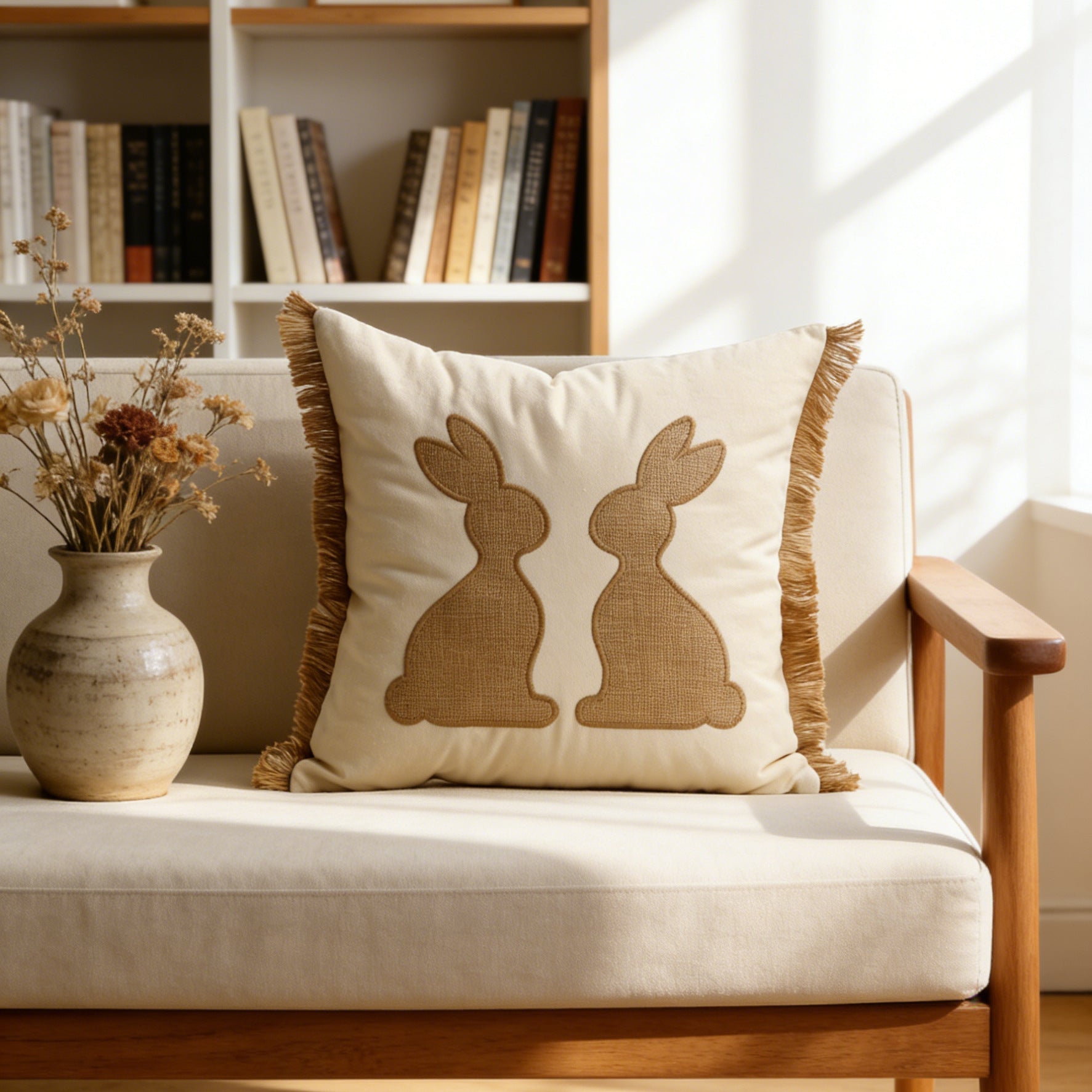 pillowcase with cute bunny motif Vinantica