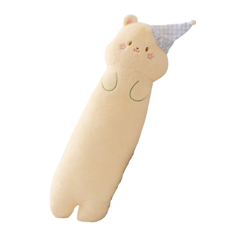 Plush neck roll with kitten motif Vinantica