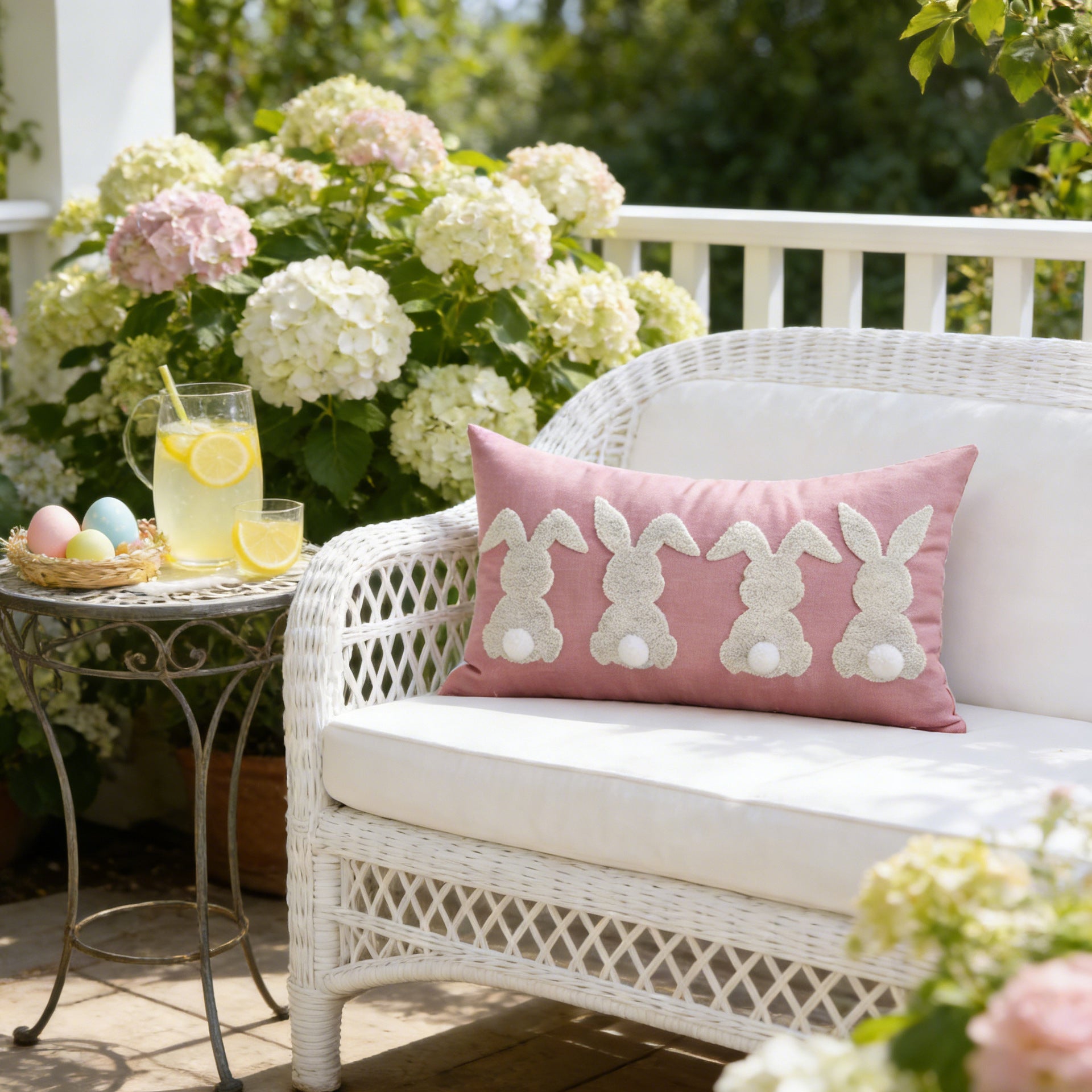 pillowcase with cute bunny motif Vinantica