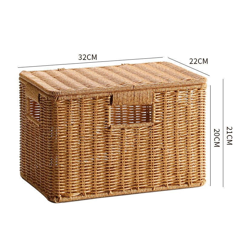 Multifunctional Storage Box Made Of Natural Wicker