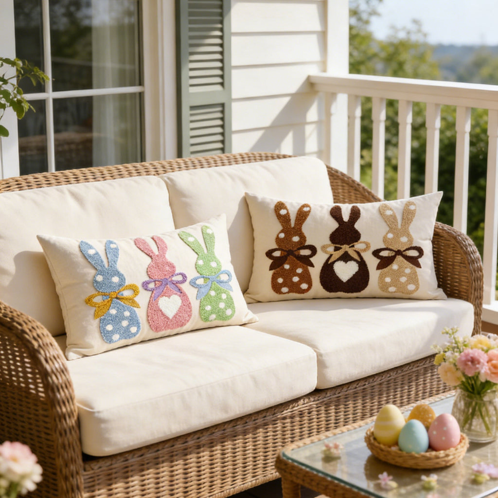 pillowcase with cute bunny motif Vinantica