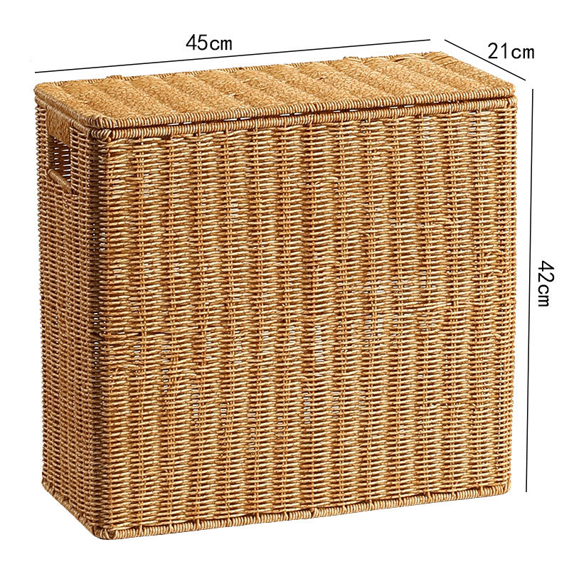 Handcrafted Rectangular Wicker Storage Box