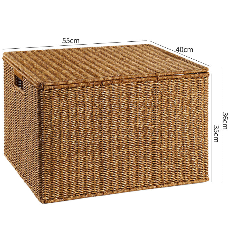 Handcrafted Rectangular Wicker Storage Box