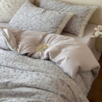 High-quality cotton percale bedding set with fine damask pattern and soft surface
