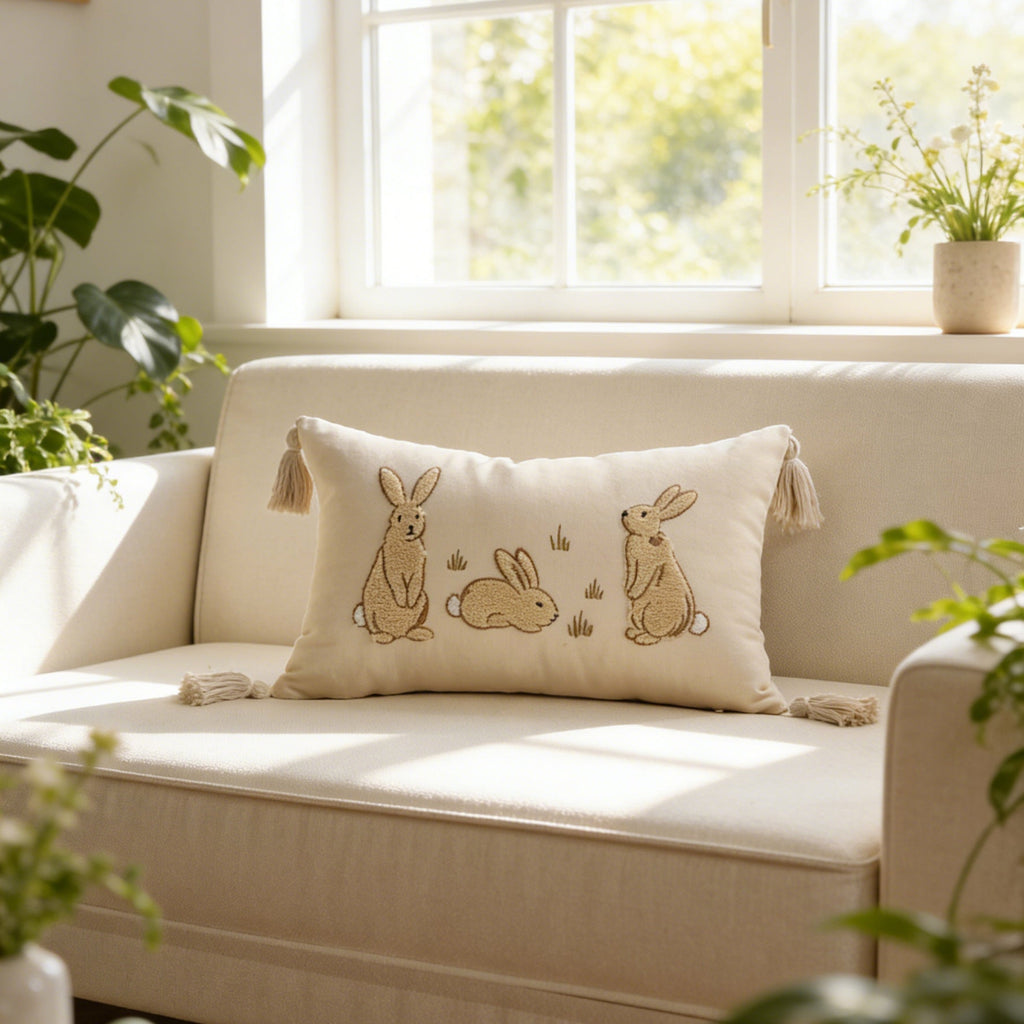 pillowcase with cute bunny motif Vinantica