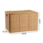 Handcrafted Rectangular Wicker Storage Box