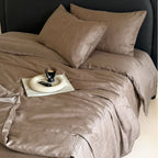 Bedding set made of cotton satin with fine jacquard texture
