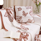 Decorative Throw Blanket with Floral Design Vinantica