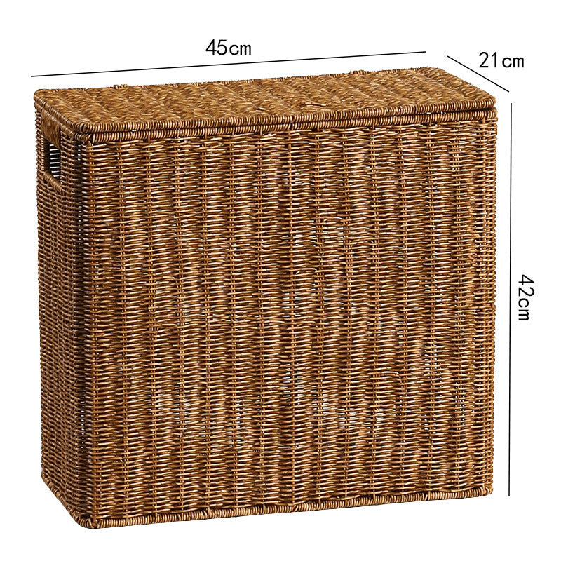 Handcrafted Rectangular Wicker Storage Box