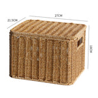 Handcrafted Rectangular Wicker Storage Box