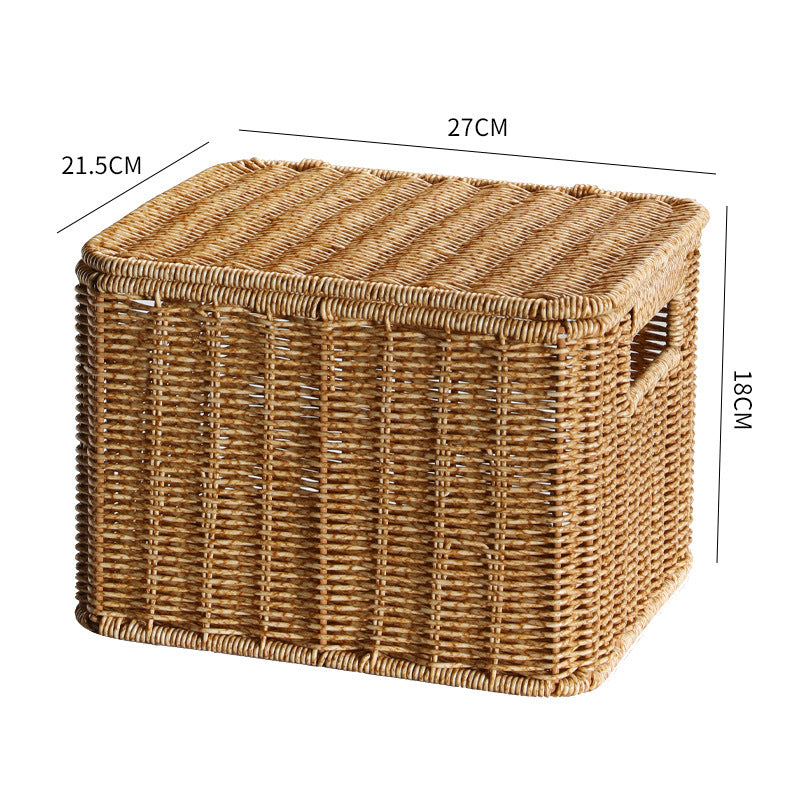 Handcrafted Rectangular Wicker Storage Box