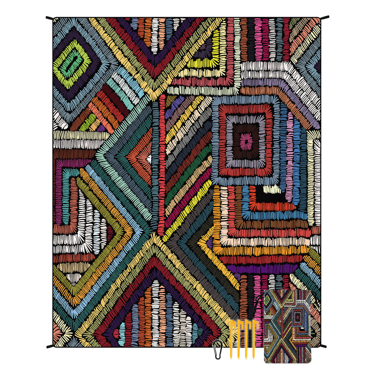 Geometric Print Tapestry Vinantica