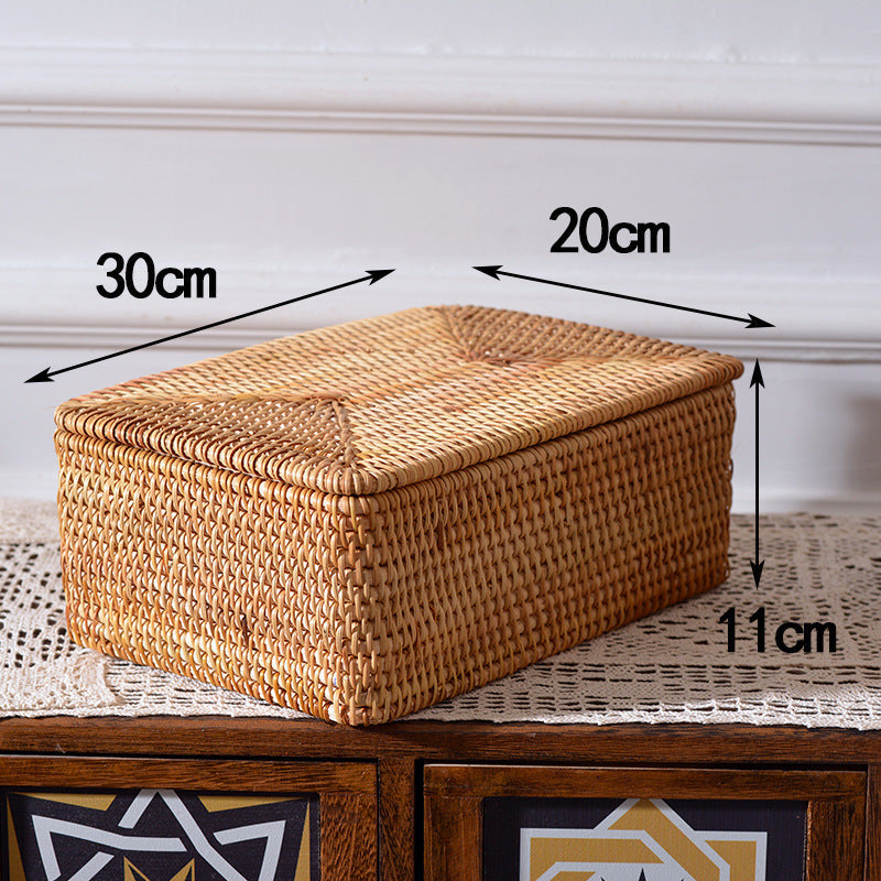 Rectangular Rattan Storage Basket