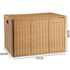 Handcrafted Rectangular Wicker Storage Box