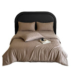 Bedding set made of cotton satin with fine jacquard texture