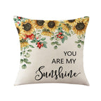 Cushion Cover with Sunflower Pattern Vinantica