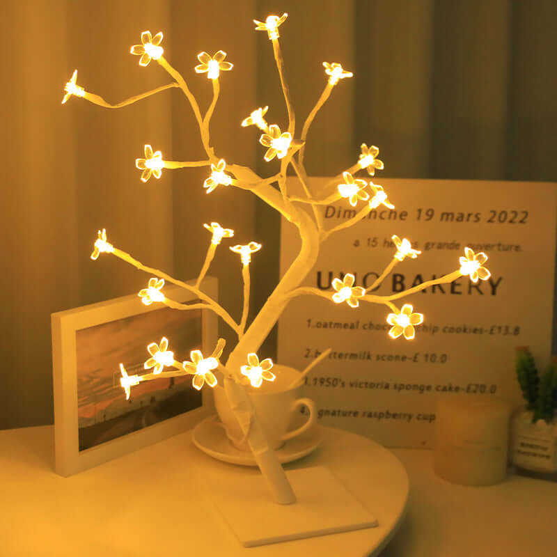 Room Decoration Cherry Blossom Lamp Maple Leaf Desktop Creativity