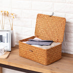 Handcrafted Oval Woven Storage Box
